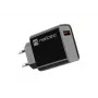 NATEC AC rýchlonabíjačka pre interiér, káblová, Ribera – 18 W (5–15 V, do 3 A), 1× USB-A, Huawei FCP/SCP, čierna