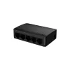 Sieťový switch TENDA SG105M — 5-portový gigabitový Ethernet (10/100/1000), čierny, desktopová/nástenná montáž