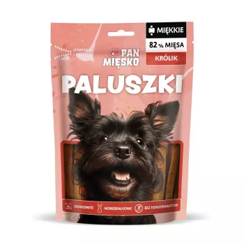 Psí pamlsek Pan Mięsko Králičie tyčinky 100 g