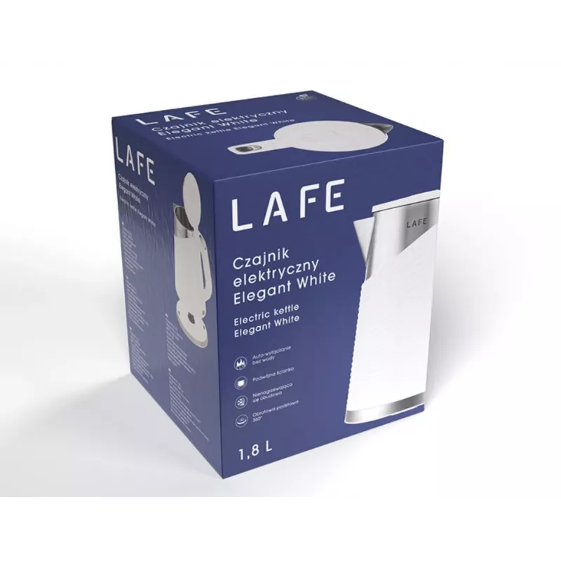 Rýchlovarná kanvica LAFE 1,8L 2200W biela