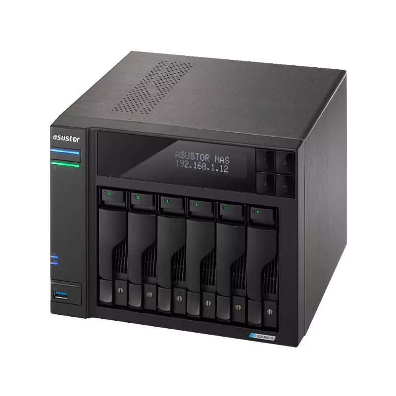 Asustor LOCKERSTOR 6 NAS Desktop Intel® Celeron® N5105 8 GB DDR4 HDD ADM čierny
