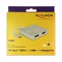 USB grafický adaptér DeLOCK 87716 2560 x 1440 pixelov strieborný