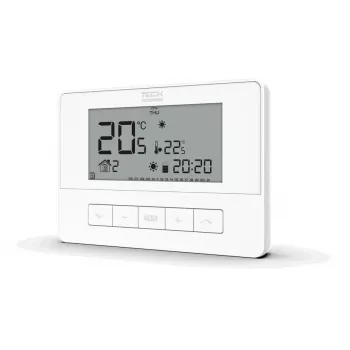 Káblový priestorový ovládač Tech controllers T-4.1 55112 biely