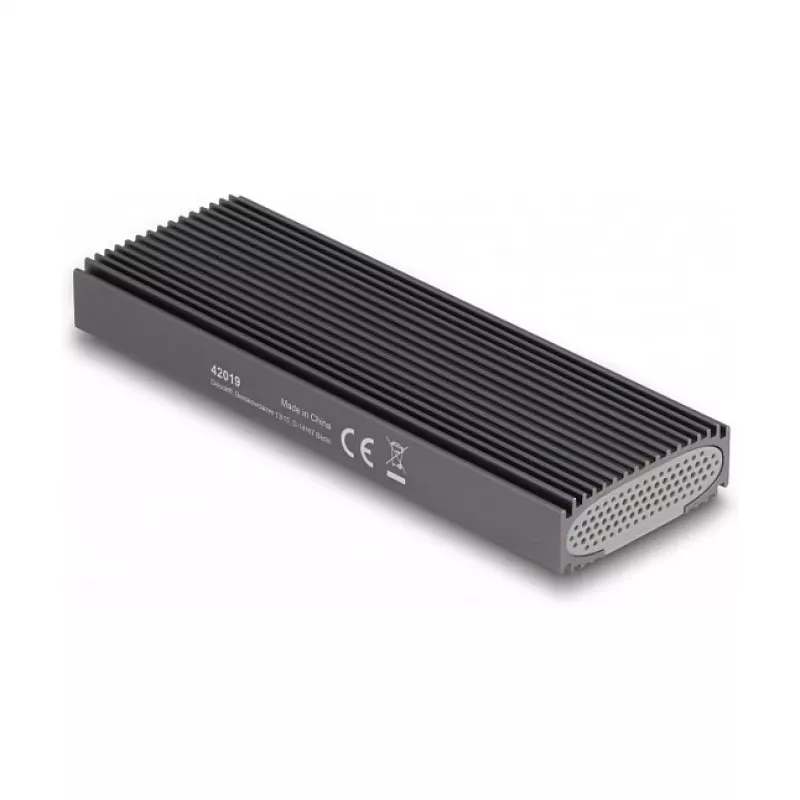 SSD puzdro DeLOCK externé USB Type-C Combo puzdro pre M.2 NVMe PCIe alebo SATA SSD bez nástrojov