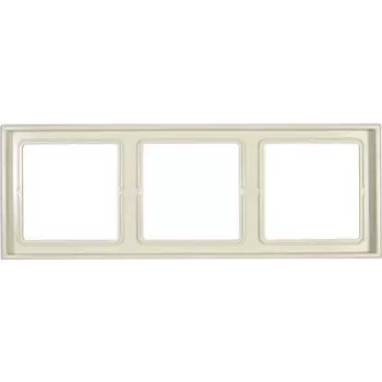 JUNG LS 983 W rámik 3-násobný slonovina duroplast bezskrutkový 81x223 mm