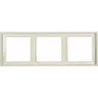 JUNG LS 983 W rámik 3-násobný slonovina duroplast bezskrutkový 81x223 mm