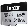 Flash pamäť Lexar 512 GB UHS-I microSDXC SILVER PLUS