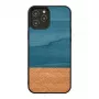 Puzdro na telefón man and wood pre iPhone 12 Pro Max denimovo-čierna