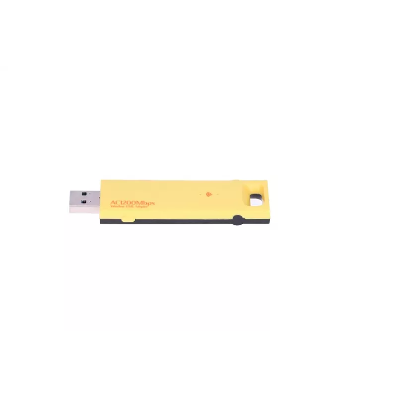 Bezdrôtový USB adaptér Extralink U1200AC AC1200 Dual-Band, žltý plast