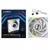 Lian Li UNI FAN SL Wireless LCD 120 Reverse Blade ventilátor do skrinky, ARGB, PWM, 120 mm, biely