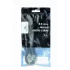 Audio kábel Gembird 3,5 mm konektor–konektor, 1,5 m, pozlátené kontakty, čierny