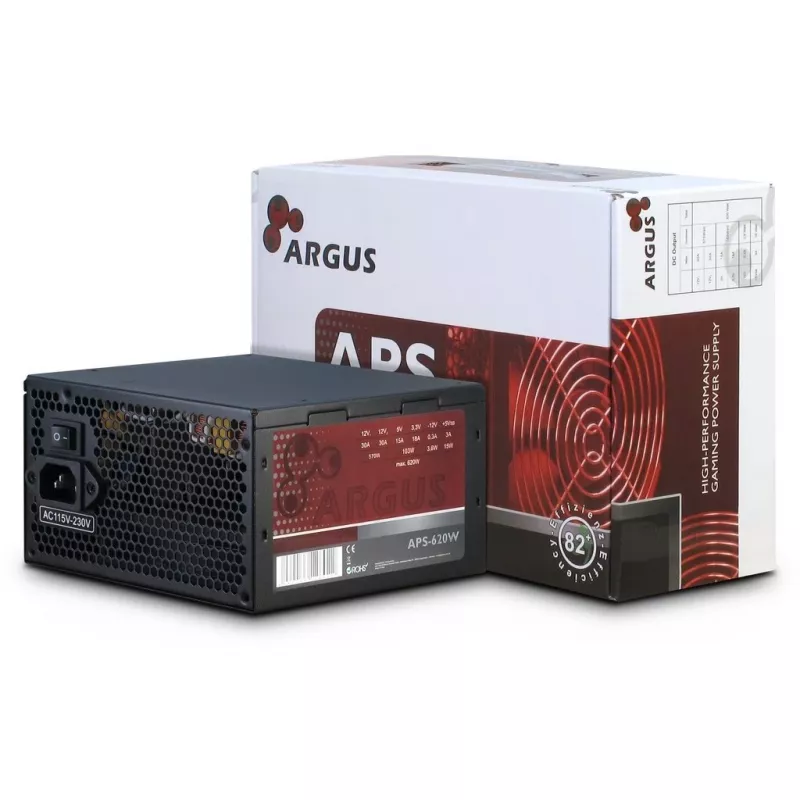 Napájací zdroj Inter-Tech Argus APS 620 W 20+4 Pin ATX ATX čierny