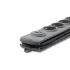 Prepäťová ochrana QOLTEC 50199 — 6 zásuviek, 5 m kábel