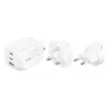 Nástenná nabíjačka Belkin BOOSTCHARGE 100W 2C1A WCH016HQWH s vymeniteľnou zástrčkou