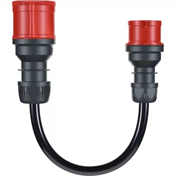 Adaptér pre Gemini flex 22 kW CEE červený trojfázový 32A > CEE červený 16A čierny 30cm