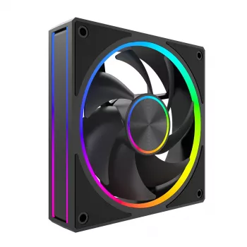 Skriňový ventilátor MODECOM VOLCANO LOOP 120 ARGB, 120 mm, PWM, 400–1400 ot/min, čierny