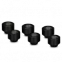 Thermal Grizzly DeltaMate Extender MF10 – konektor vodného chladenia, čierny, 6 ks (TG-DM-FIT-6006)