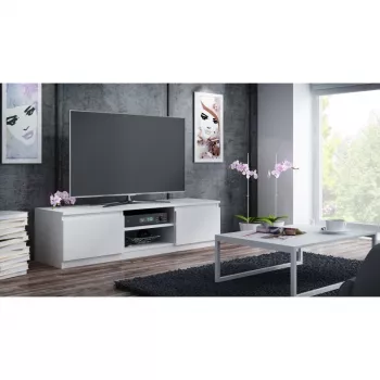 Topeshop RTV140 BIEL TV stojan 2 police