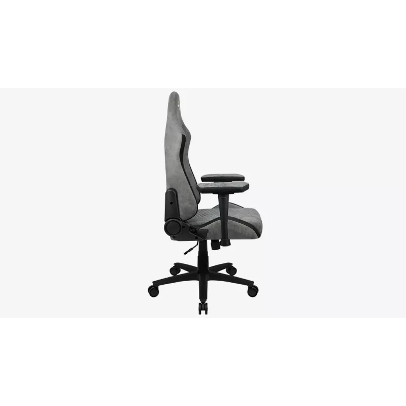 Aerocool Crown AeroSuede univerzálna herná stolička s čalúnenou sedacou plochou, kamenná sivá