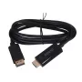 SAVIO video kábel adaptér DisplayPort na HDMI typ A CL-56, 1,5 m, čierny