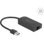 DeLOCK 66045 adaptér USB 5 Gbps Type-A na 2,5 Gigabit LAN RJ45 čierny