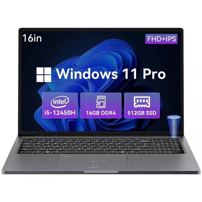 Blackview AceBook 12K1 i5-12450H 16 palcov WUXGA 16GB SSD512 Windows 11 Pro sivá
