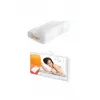 Ortopedický vankúš MDH Qmed Standard Plus kontúrovaný dizajn na podporu krku, hustota peny 55 kg/m³, 500×330 mm, hĺbka 12 cm, ecru
