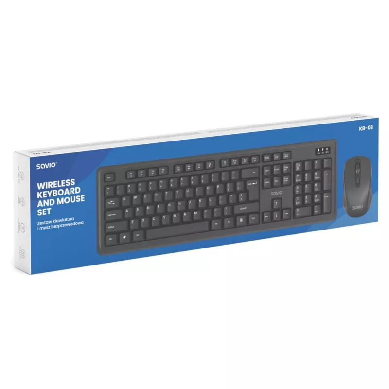 Savio KB-04 klávesnica Home/Office USB QWERTY UK International čierna