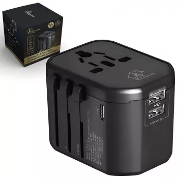 Extralink Smart Life Cestovný adaptér pre EU/UK/USA/AU/CH + USB-C, USB-A
