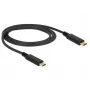 USB kábel DeLOCK 85531 USB 3.2 Gen 2 1 m USB C čierny
