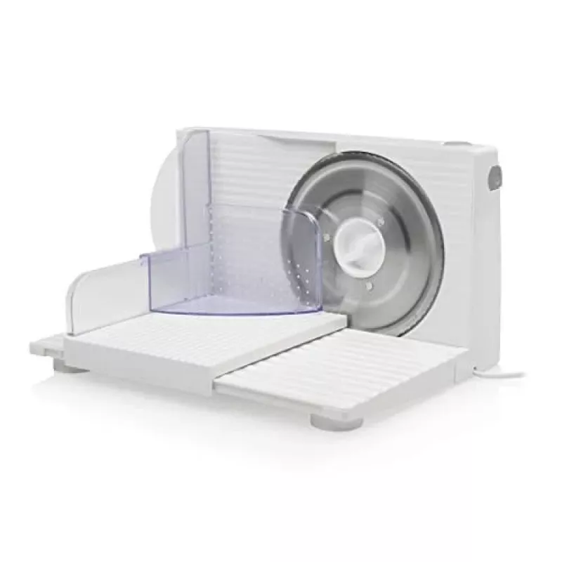 Elektrický univerzálny krájač Tristar EM-2098 150 W biela hrúbka rezu 1,5 cm