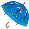Dáždnik (manuálny) Kids Euroswan Super Mario — priehľadná strecha, detská veľkosť