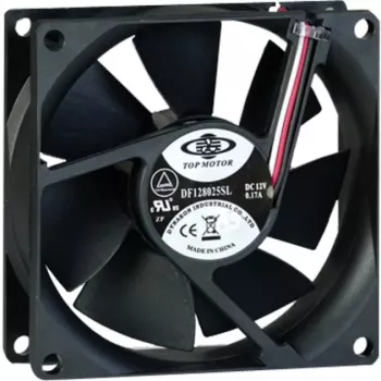 Inter-Tech 88885181 komponent chladenia počítača ventilátor do skrine 8 cm čierny (88885181)