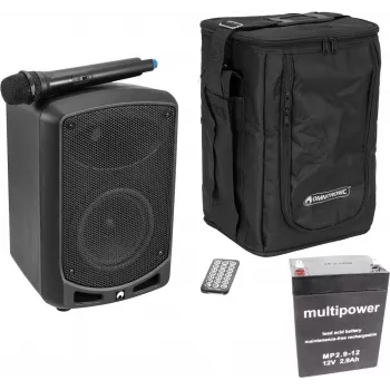 Prenosný PA systém Omnitronic WAMS-65BT s Bluetooth, na batérie