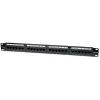 Intellinet Patch Panel, Cat5e, UTP, 24-port, 1HE, čierny, IEEE 802.3, IEEE 802.3ab, IEEE 802.3u, 10/100/1000Base-T(X), Gigabit Ethernet, RJ-45, zlatý, Cat5e