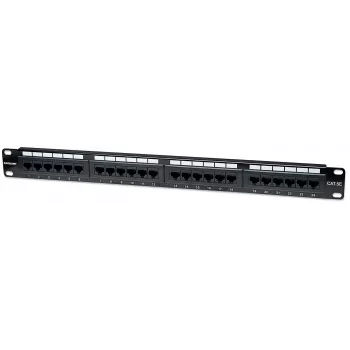 Intellinet Patch Panel, Cat5e, UTP, 24-port, 1HE, čierny, IEEE 802.3, IEEE 802.3ab, IEEE 802.3u, 10/100/1000Base-T(X), Gigabit Ethernet, RJ-45, zlatý, Cat5e