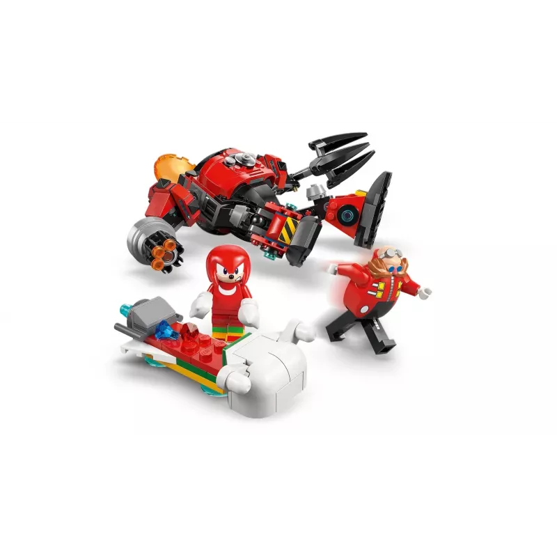 LEGO stavebná hračka sada Sonic the Hedgehog 77005 Knuckles vs Dr Eggman Egg Crusher Mech, 350 dielov, vek 8+