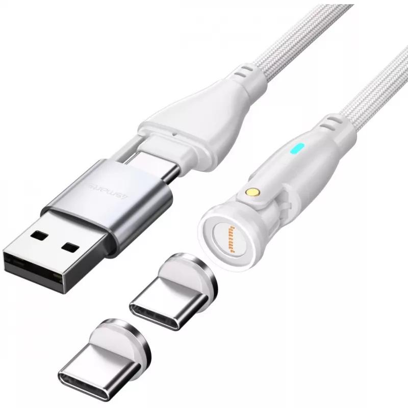 USB kábel 4smarts 541236 USB 2.0 1,8 m USB C biely