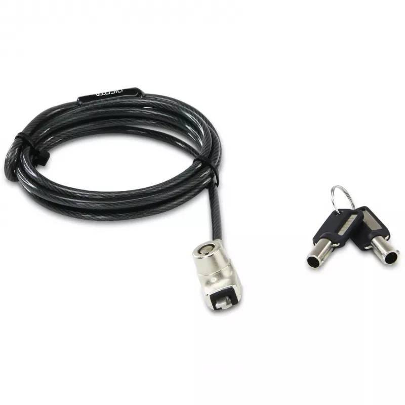 DICOTA BASE XX Laptop Lock Wedge káblový zámok antracit 1,5 m