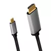 LogiLink CUA0101 USB 3.2 Gen1 Type-C na HDMI-A kábel 1,8 m čierna sivá