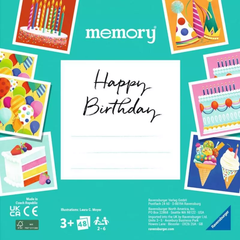 memory moments – Všetko najlepšie k narodeninám, hra memory