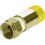 Koaxiálny konektor F-typ Megasat 1200377 mosadz 7,3 mm