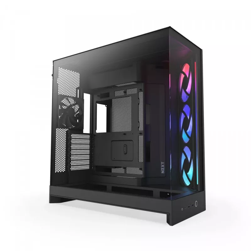 PC skriňa NZXT H9 Flow RGB Midi Tower čierna