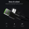 Lightning na USB-A kábel Green Cell KABGC12, 2 m, Lightning – USB A, čierny
