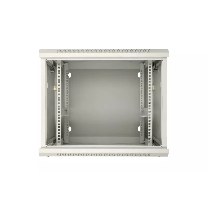 Extralink rozvádzač 9U 600x600 AZH sivý nástenný, výklopný
