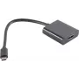 Video káblový adaptér S/CONN 14-05001 0,2 m USB Type-C na HDMI Type-A čierny