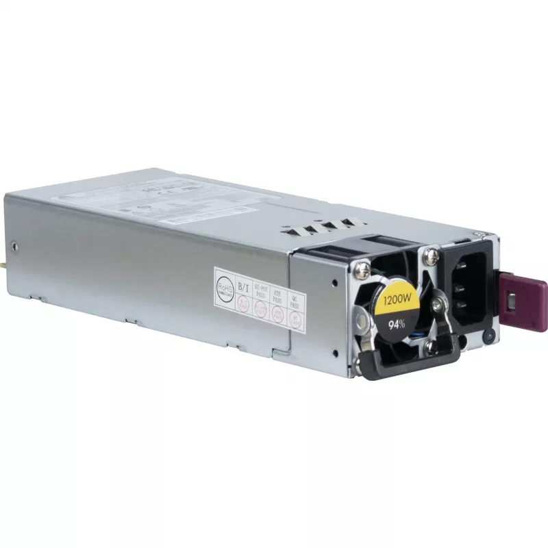 Napájací zdroj INTER-TECH R2A-DV1200-N 1200 W 2U, 80 PLUS Platinum, 100–240 V, 50–60 Hz, sivý