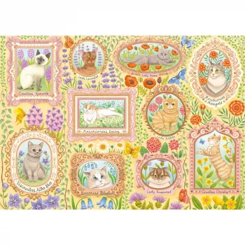 Jigsaw Puzzle schmidt spiele Noble Cats in Blossom, 1000 dielikov, model 59792
