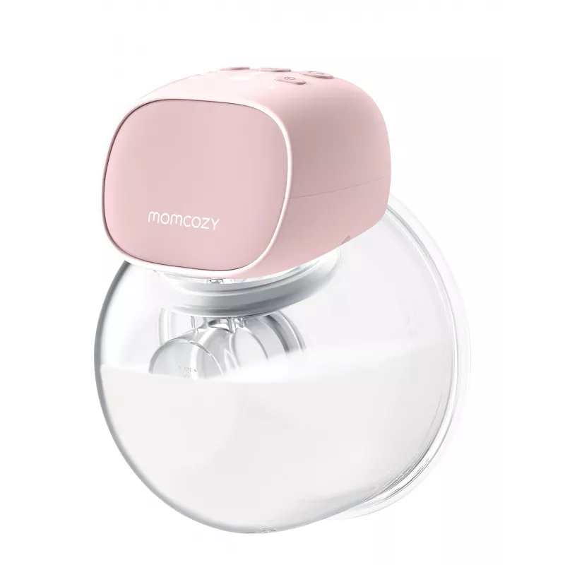 Momcozy S9 Pro dvojitá elektrická odsávačka mlieka ružová, 180 ml