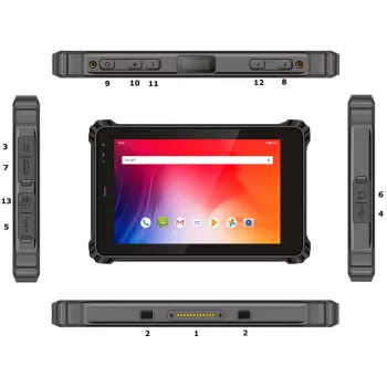 Robustný vonkajší tablet ALLNET X-trail-100-Intel s Windows, NFC a LTE